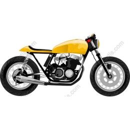 Classic Yellow Motorcycle