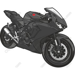 Sleek Black Motorcycle