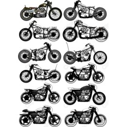 Vintage Motorcycle Set