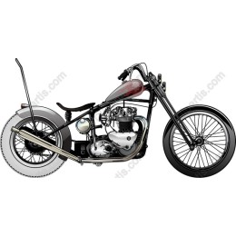 Classic Chopper Motorcycle