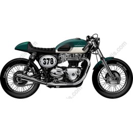 Vintage Cafe Racer Motorcycle