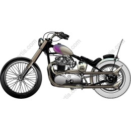 Vintage Chopper Motorcycle