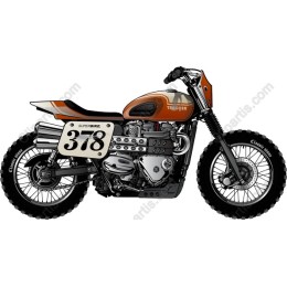 Classic Super Bike - Retro Style 378