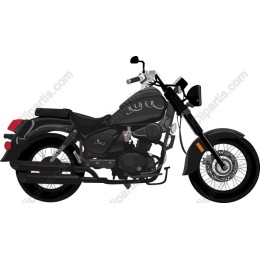 Classic Black Motorcycle