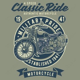 Military Pride Classic Motorcycle