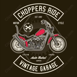 Choppers Ride Vintage Motorcycle