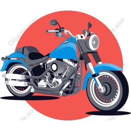 Vibrant Blue Motorcycle
