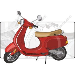 Classic Red Scooter