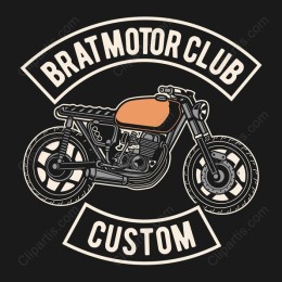 Brat Motor Club Custom Motorcycle