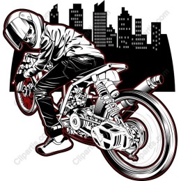 Dynamic Motorcycle Rider