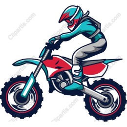 Dynamic Motocross Rider