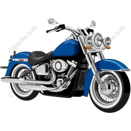 Classic Blue Motorcycle
