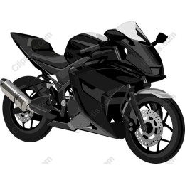 Premium Black Motorcycle