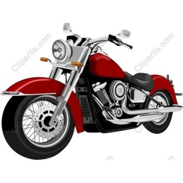 Classic Red Motorcycle