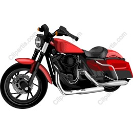 Classic Red Motorcycle