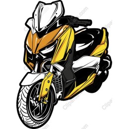 Vibrant Yellow Scooter