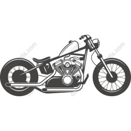 Classic Chopper Motorcycle