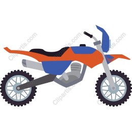 Vibrant Off-Road Motorcycle