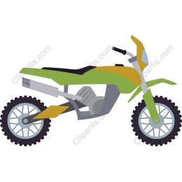 Vibrant Dirt Bike