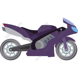 Modern Purple Motorcycle
