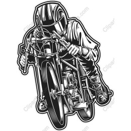 Dynamic Motorcycle Rider