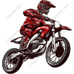 Dynamic Motocross Rider