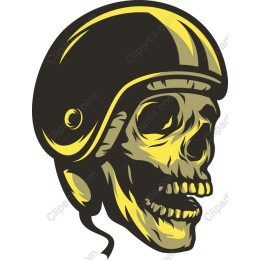 Skull with Helmet