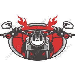 Fiery Motorcycle