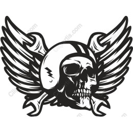 Skull and Wings