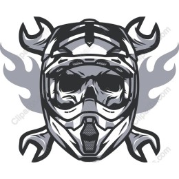 Skull Motorbike Helmet