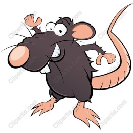 Cheerful Cartoon Rat