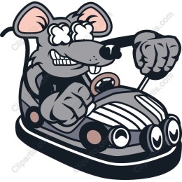 Fierce Cartoon Mouse Bumper Car