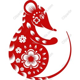 Festive Red Mouse