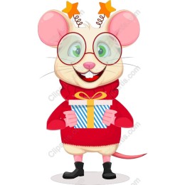 Festive Mouse Character