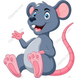 Playful Cartoon Mouse