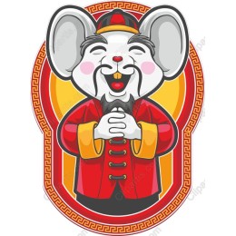Festive Cartoon Mouse