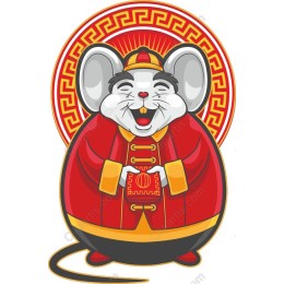 Cheerful Mouse for Celebrations