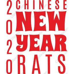 2020 Chinese New Year - Year of the Rat Clipart