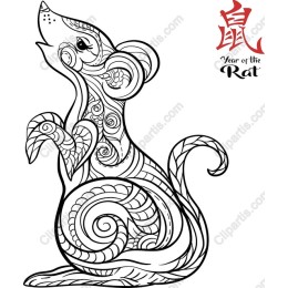 Year of the Rat Intricate