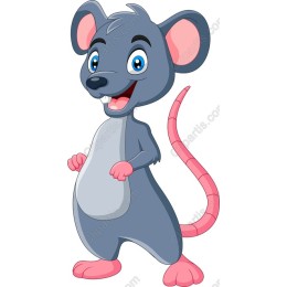 Cheerful Cartoon Mouse