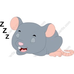 Sleeping Cartoon Mouse