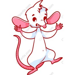 Cheerful Cartoon Mouse