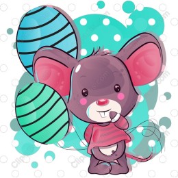 Charming Cartoon Mouse