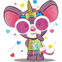 Charming Unicorn Mouse