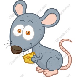 Cheerful Cartoon Mouse