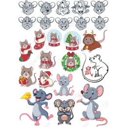 Mouse Bundle - Cute Clipart Set