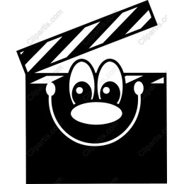 Cheerful Film Slate Character