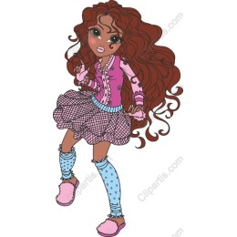 Charming of a Trendy Young Girl