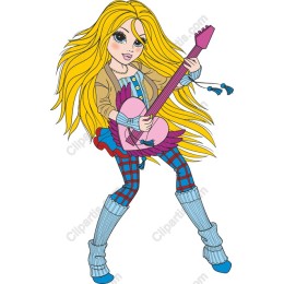 Stylish Rock Star Girl