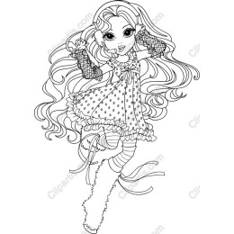 Whimsical Girl Coloring